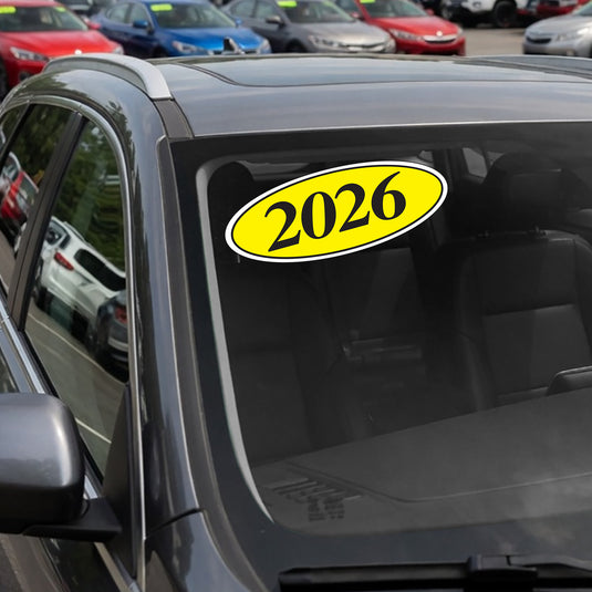 Black & Yellow Oval Year Model