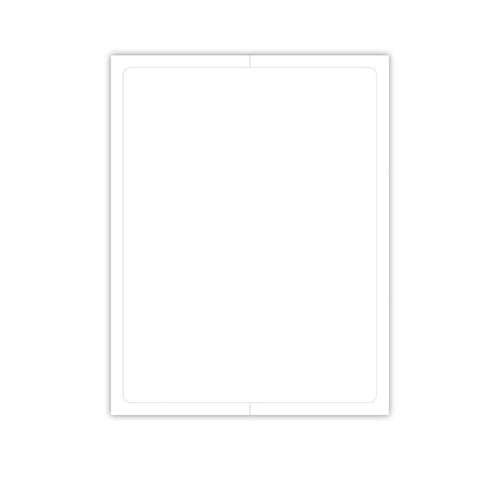 Blank Outdoor Vinyl Laser Forms - Pack of 100  ( 1 up - 8.5