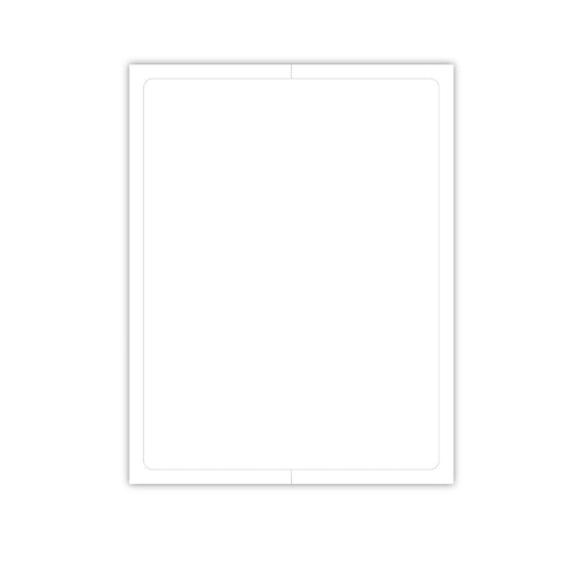 Blank Outdoor Vinyl Laser Forms - Pack of 100  ( 1 up - 8.5