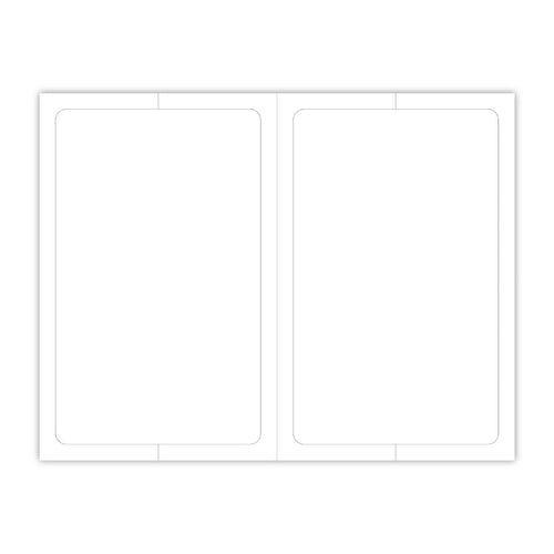 Blank Outdoor Vinyl Laser Forms - Pack of 100  ( 2 up - 5.5