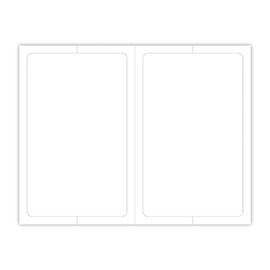 Blank Outdoor Vinyl Laser Forms - Pack of 100  ( 2 up - 5.5