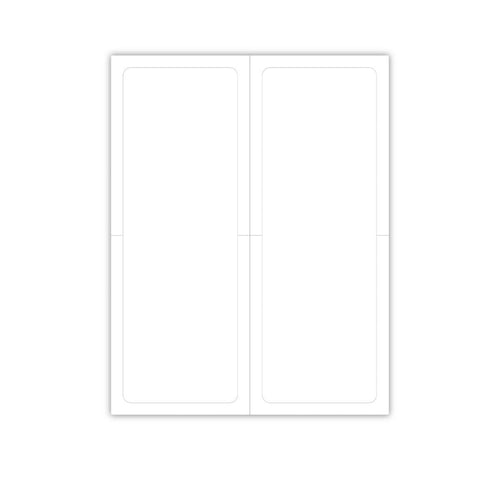 Blank Outdoor Vinyl Laser Forms - Pack of 100  ( 2 up - 4.25