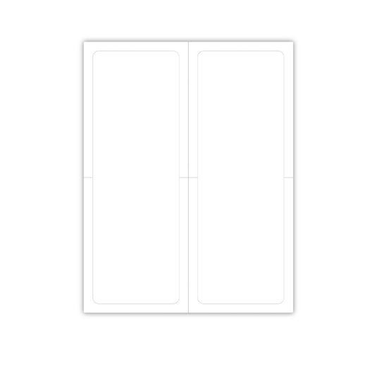 Blank Outdoor Vinyl Laser Forms - Pack of 100  ( 2 up - 4.25