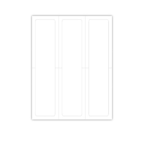 Blank Outdoor Vinyl Laser Forms - Pack of 100  ( 3 up - 2.75