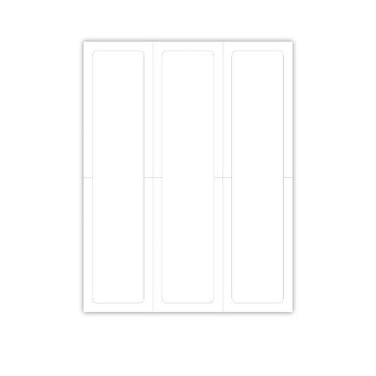 Blank Outdoor Vinyl Laser Forms - Pack of 100  ( 3 up - 2.75