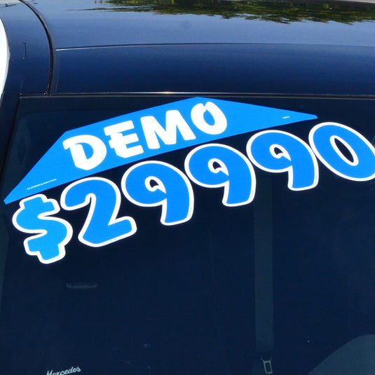 Blue & White Corner Slogans