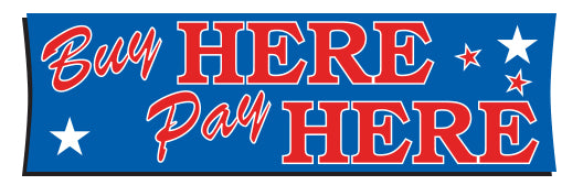 Outdoor Banner - 10' x 3' Buy Here / Pay Here