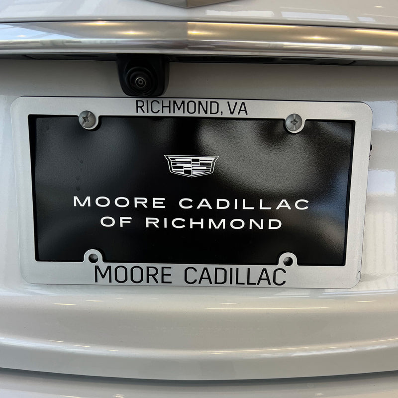 Load image into Gallery viewer, Premium Full Dip Brushed Chorme Plastic License Frame - Engraved Print
