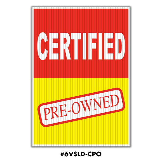 Under the Hood Sign - Certified Pre Owned