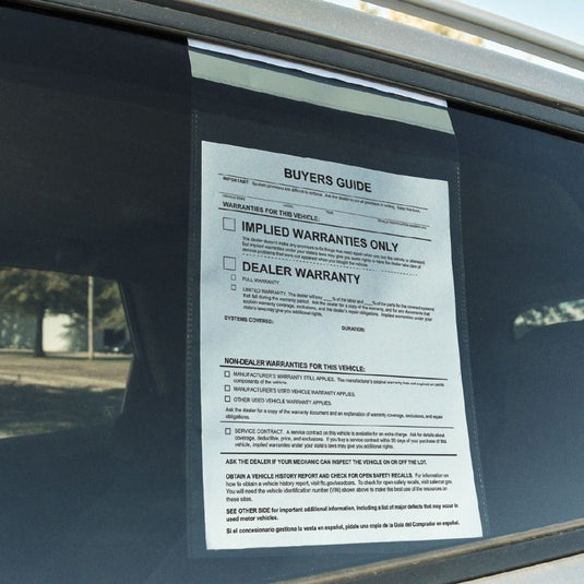 Clip-On Window Form Holder( Pack of 50 )