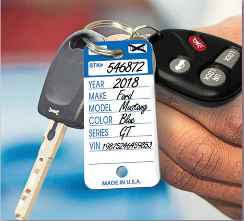 Color Stripe Key Tags