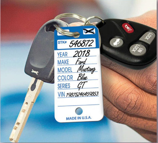 Color Stripe Key Tags