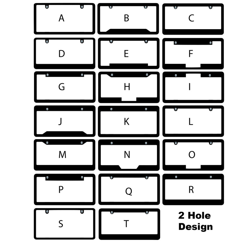 Load image into Gallery viewer, Custom License Plate Frame -  Black with Raised Imprint ( 1 Color )
