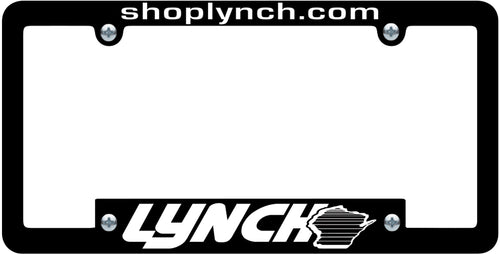 Custom License Plate Frame -  Black with Raised Imprint ( 1 Color )