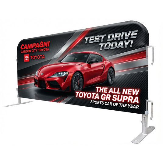 Custom Crowd Barrier Cover ( Cover Only )