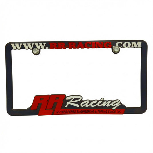 Custom License Plate Frame -  Black with Raised Imprint ( 2 Color )