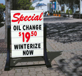 Deluxe Swinger Sidewalk Sign Kit - 2 Sided