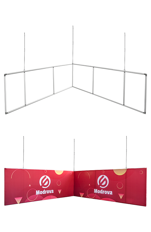 Load image into Gallery viewer, L Shaped Hanging Sign (Square Corners)
