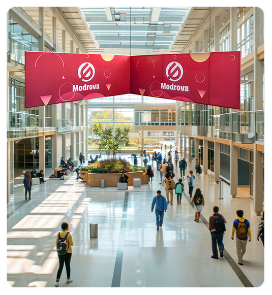 L Shaped Hanging Sign (Square Corners)