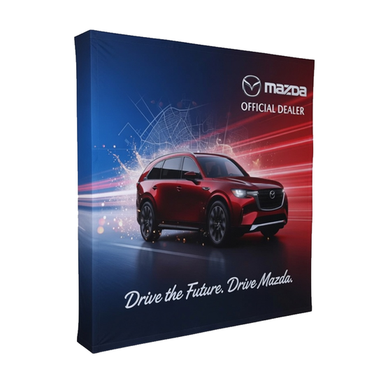 Double Sided Straight Fabric Popup Displays