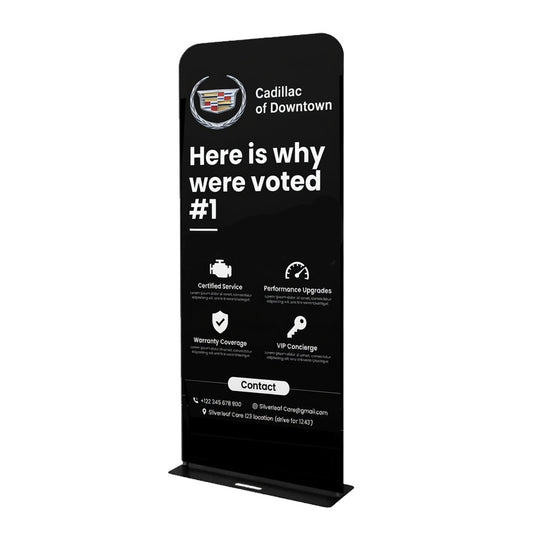 Fabric Banner Stand-Premium (Round Corners)