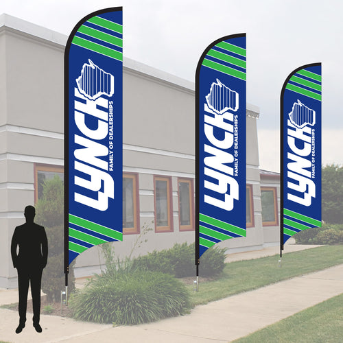 Custom Feather Flag - 15 Ft