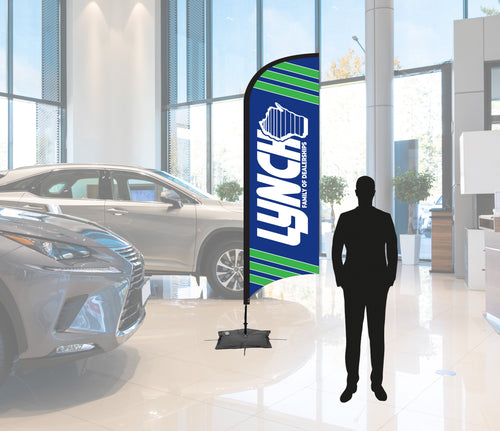 Custom Feather Flag - 9 Ft