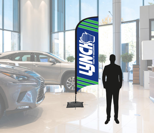 Custom Feather Flag - 9 Ft