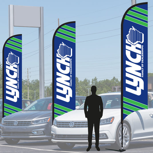 Custom Feather Flag - 13 Ft