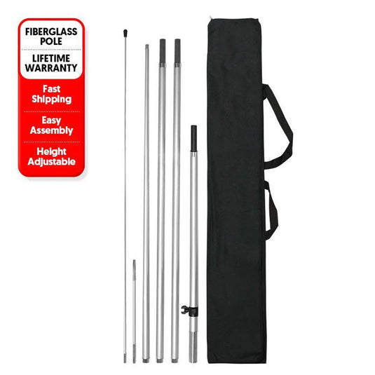 Fiberglass Pole Set- 13 Ft