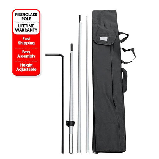 Fiberglass Pole Set- 14 Ft