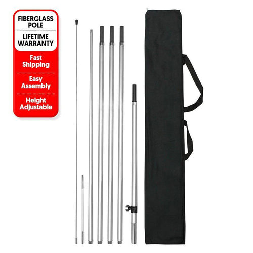 Fiberglass Pole Set- 15 Ft