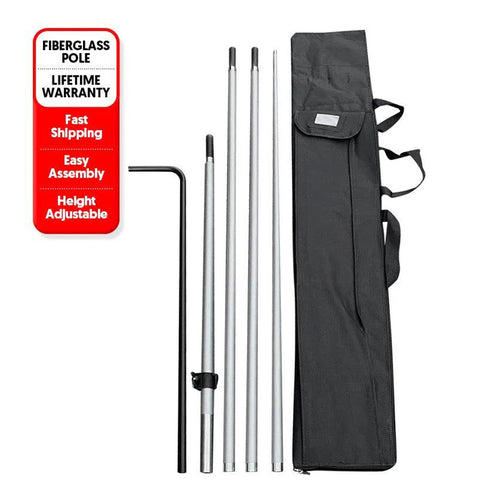 Fiberglass Pole Set- 17 Ft