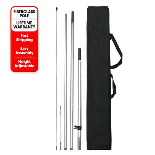 Fiberglass Pole Set- 9 Ft