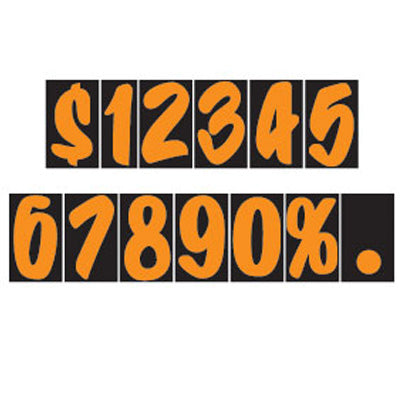 Load image into Gallery viewer, 7 1/2 inch Fire Red Designer Adhesive Number
