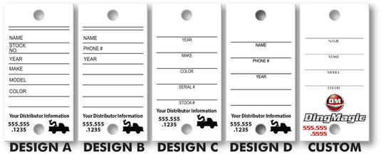 Custom Printed Full Color Key Tags ( Box of 250 )