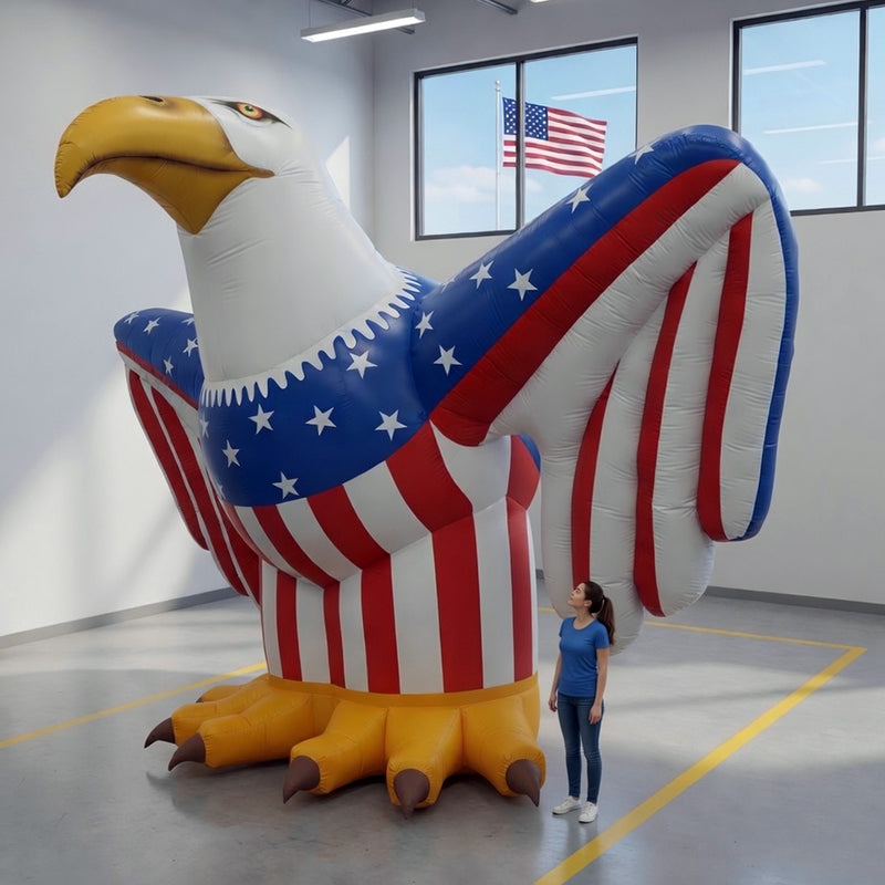 Load image into Gallery viewer, Giant Patriotic Eagle PVC Inflatable
