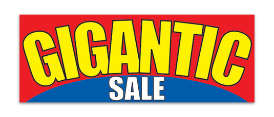 Outdoor Banner - 12' x 4.5' Gigantic Sale