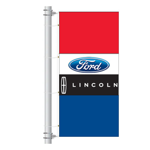 Load image into Gallery viewer, 3.5ft x 7.5ft  Drape Flag with sleeves- Horizontal Dealer Brands
