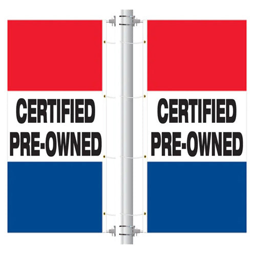 Load image into Gallery viewer, Double Sided Interceptor® Pole Banner Brackets (3.5ft)
