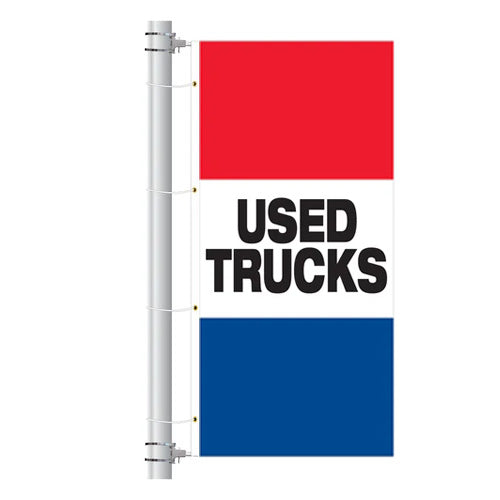 Load image into Gallery viewer, 3.5ft x 7.5ft  Drape Flag with sleeves - Horizontal Slogan
