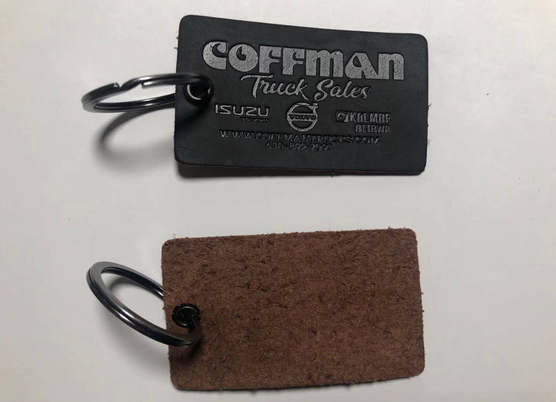 Load image into Gallery viewer, Genuine Leather Rustic Key Fob

