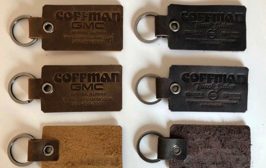 Genuine Leather Rustic Key Fob