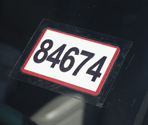 KLEER-BAK Border & Blank Stickers - Numbered