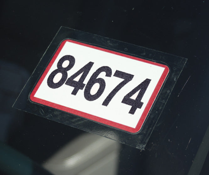 Load image into Gallery viewer, KLEER-BAK Border &amp; Blank Stickers - Numbered
