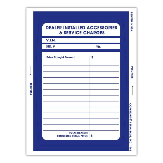 KLEER-BAK Dealer Add-On Stickers