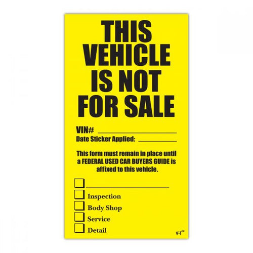 Large Not For Sale Stickers