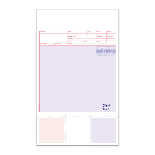 Laser Service Invoices with Coupons - LZR-SI-14 - Qty. 250