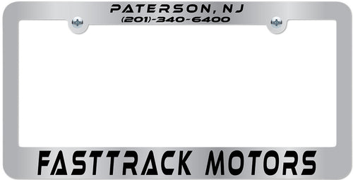 Premium Full Dip Chorme Plastic License Frame- 1 Color