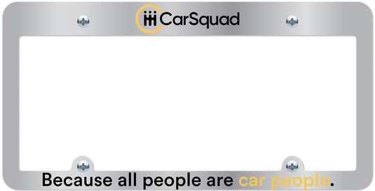 Premium Full Dip Chorme Plastic License Frame- 2 Color